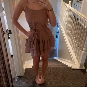 Cute pink mini dress flowy